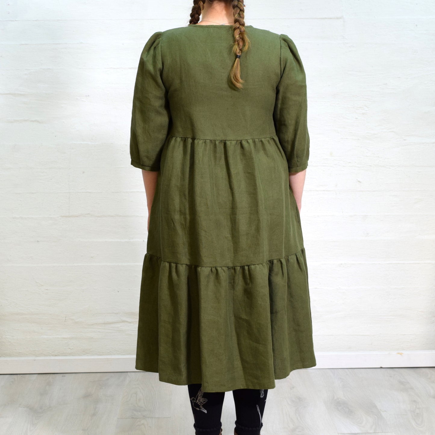 Aleksiina Design Alva -pellavamekko, vihreä