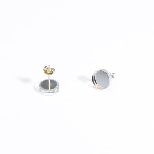 Basic Shape Nappikorvis Hopeapeili Ympyrä