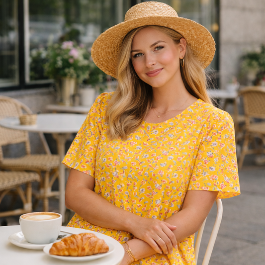 Aleksiina Design Kara mekko keltainen