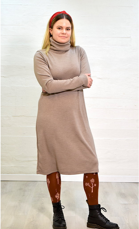 Aleksiina Design Meri Merinovillamekko, beige