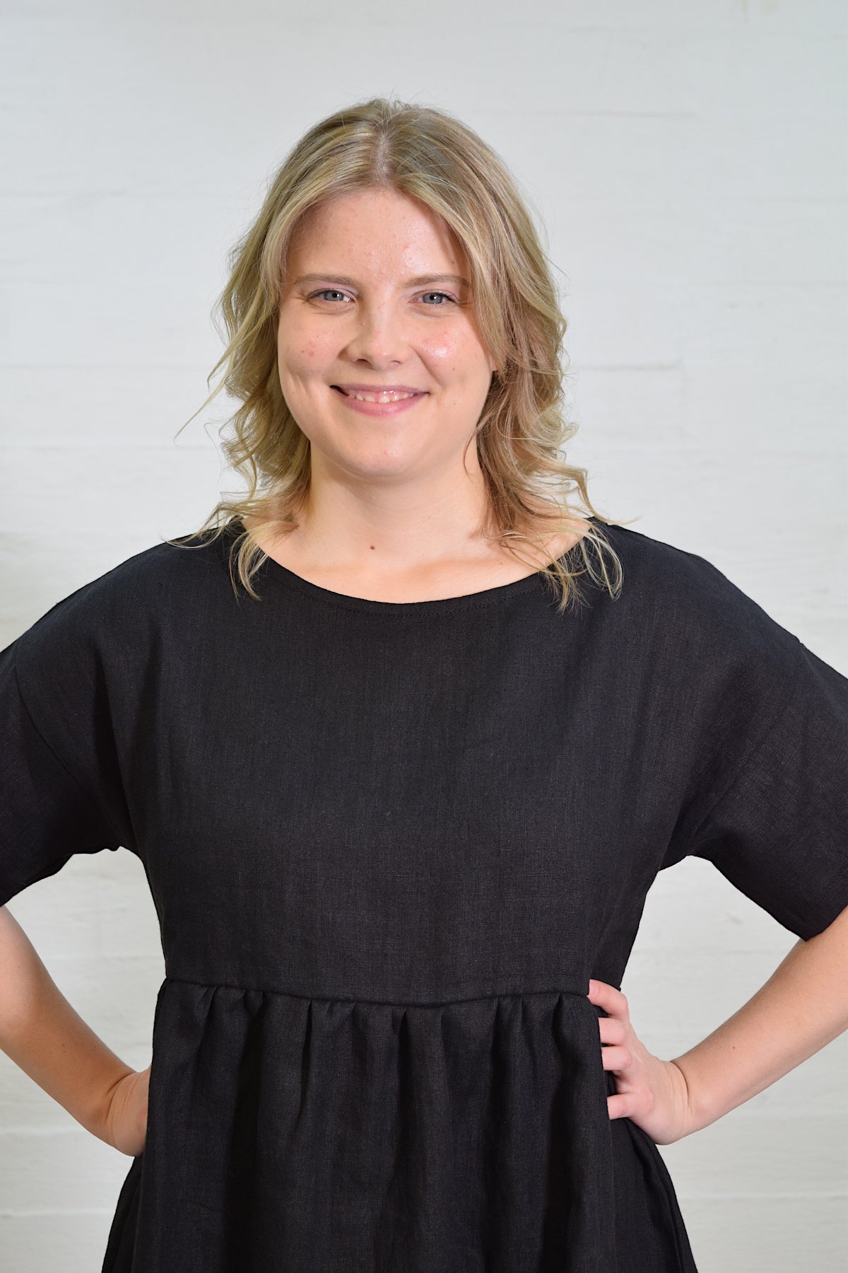 Preeria Linen Dress, black