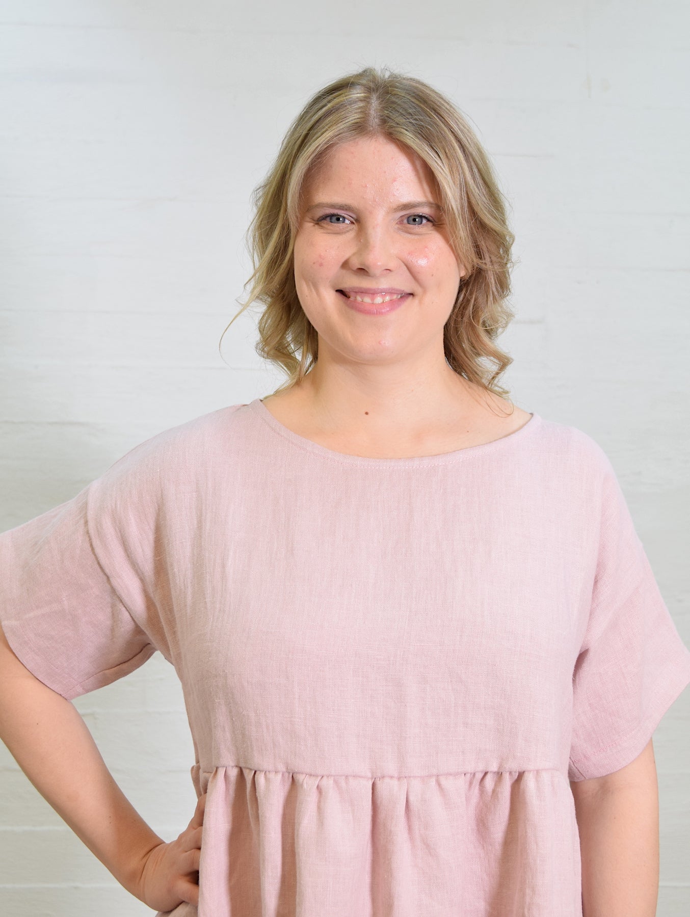 Preeria Linneklänning, rosa