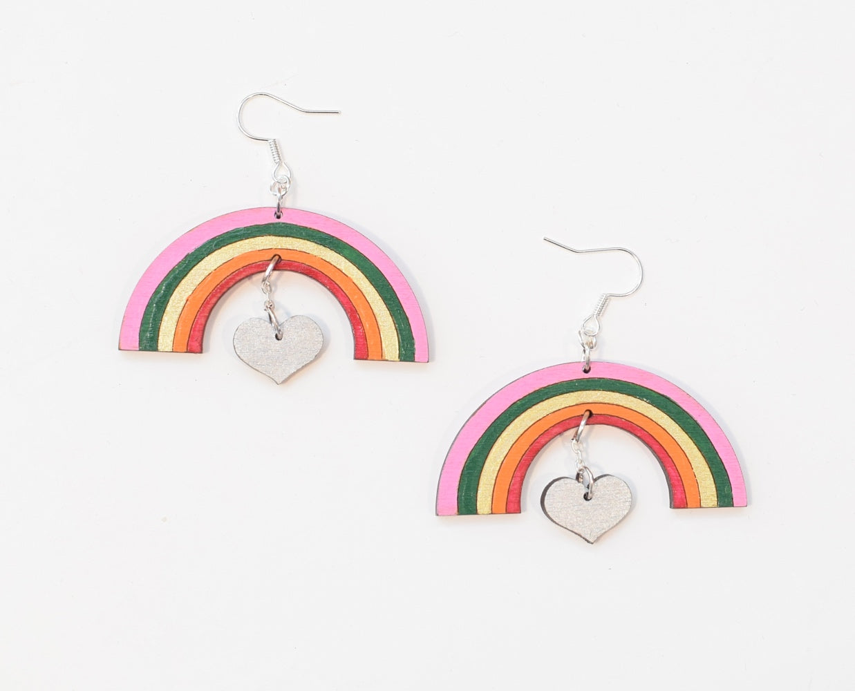 Rainbow Heart Korvakorut