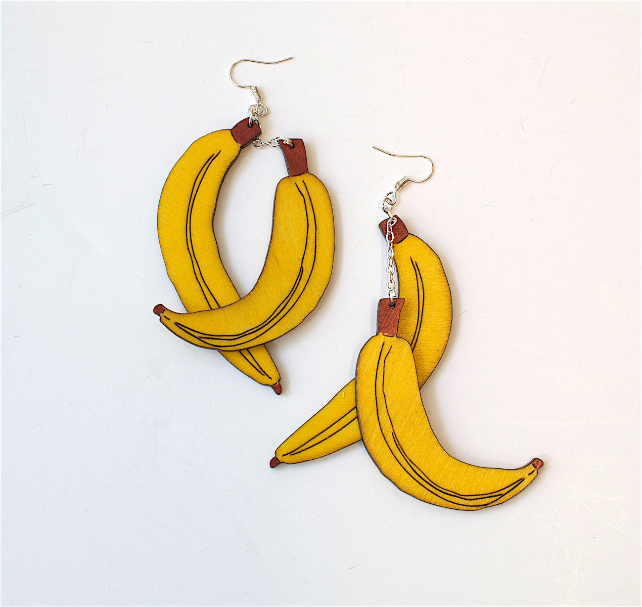 Banan örhängen