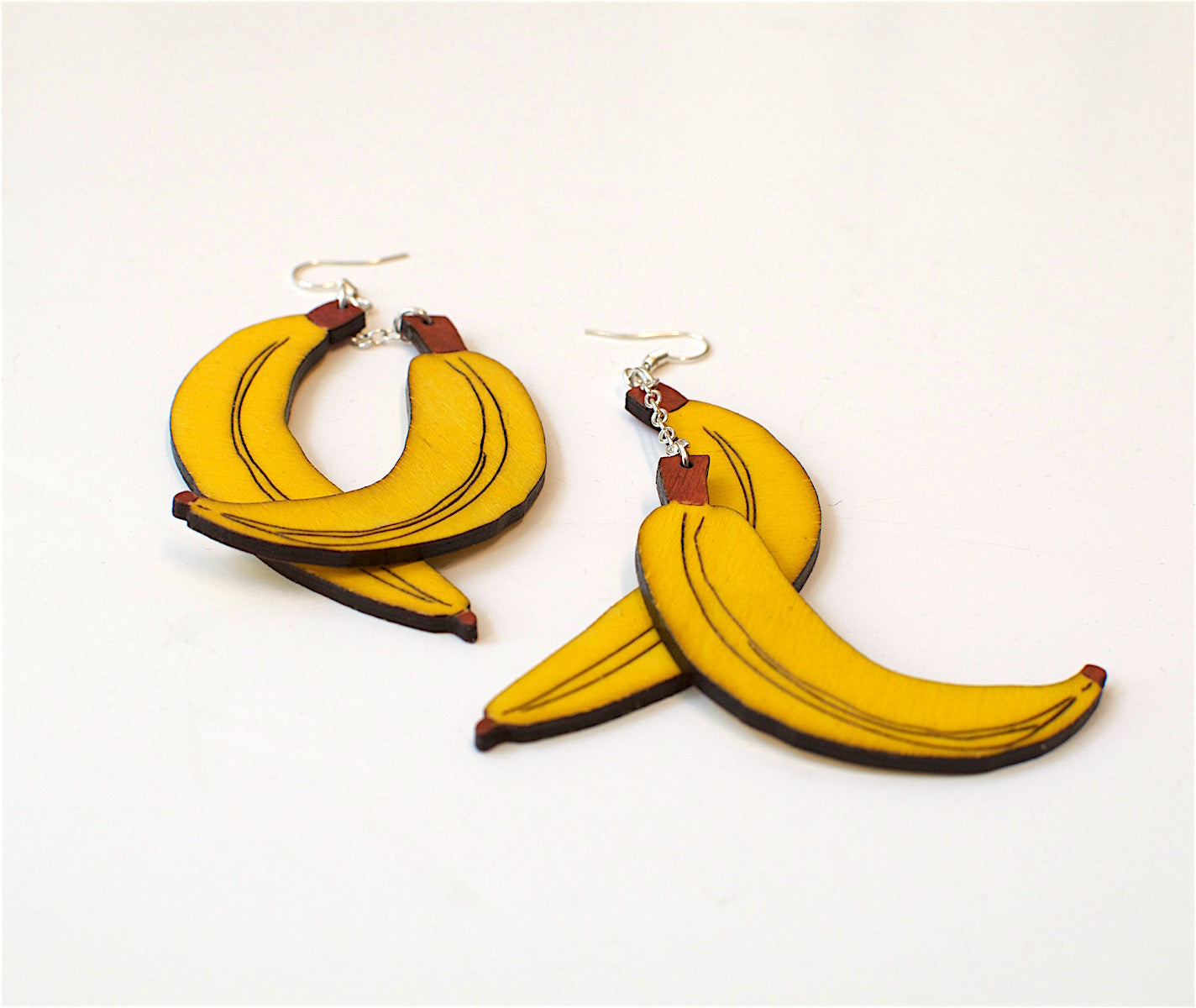Banan örhängen