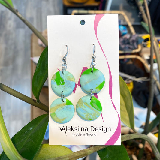 Kaksin Korvakorut Limenvihreä