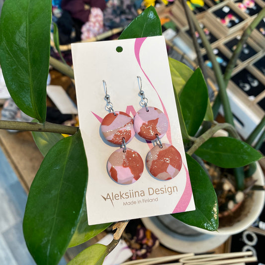 Kaksin Korvakorut Punainen