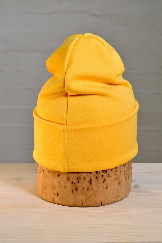 Merinovillapipo, keltainen, unisex, One Size