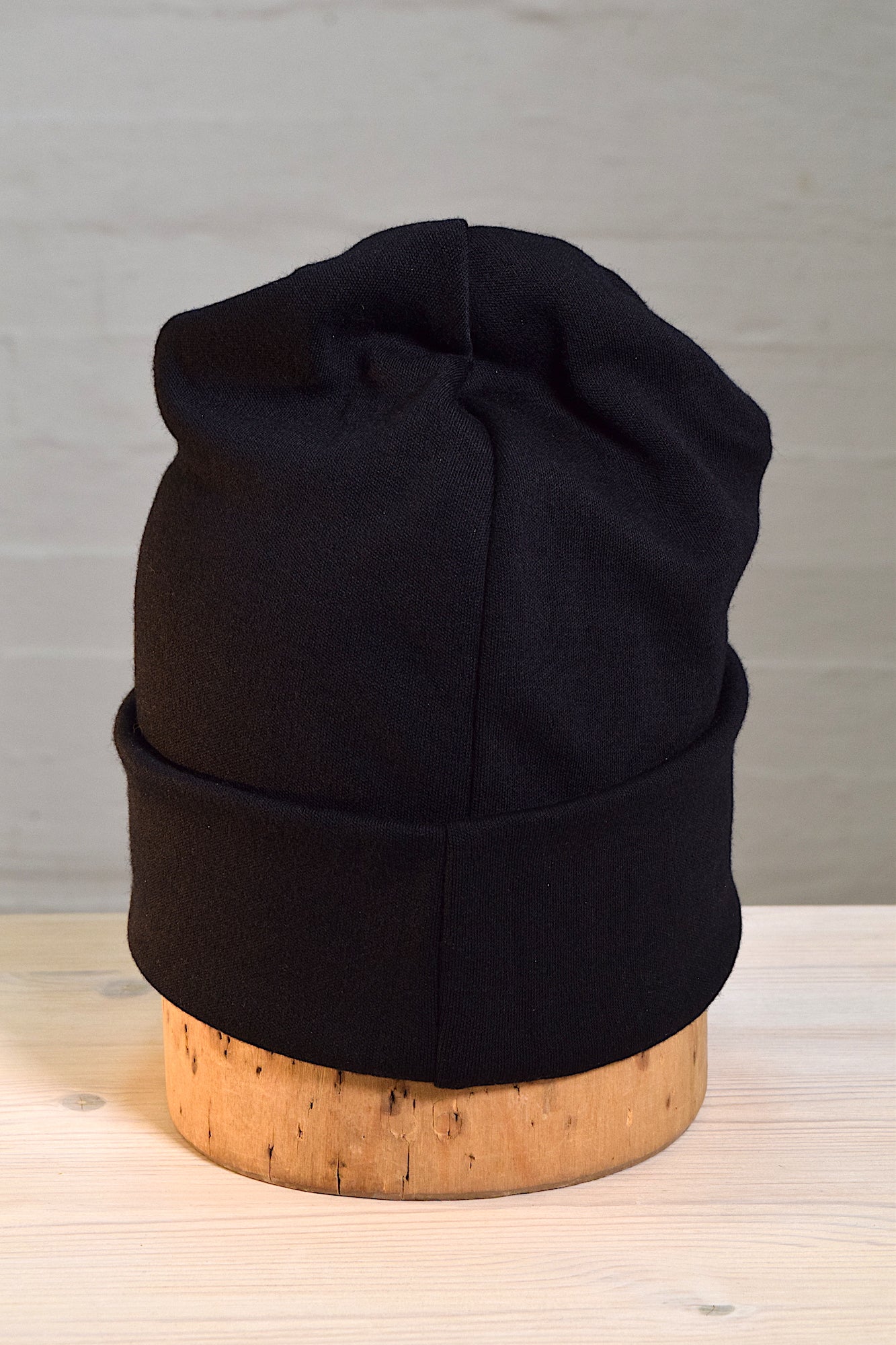 Merino wool beanie, black, unisex One Size