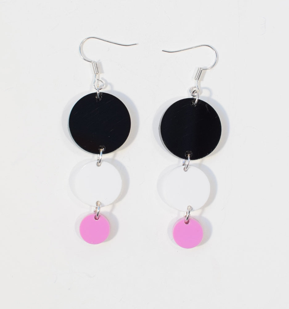 Bubbles Earrings Acrylic Bubble Gum Pink