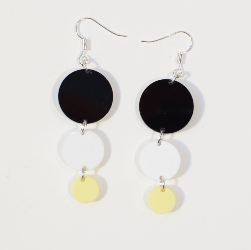 Bubbles Earrings Acrylic Sorbet Yellow