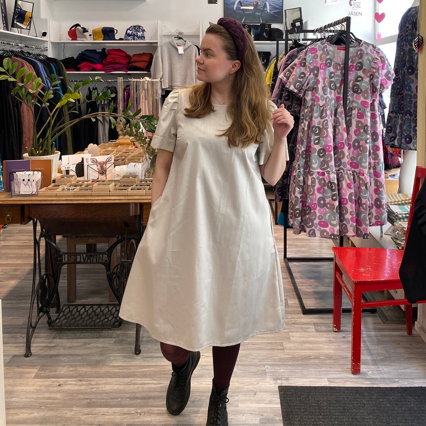 Roosa Dress Light Grey