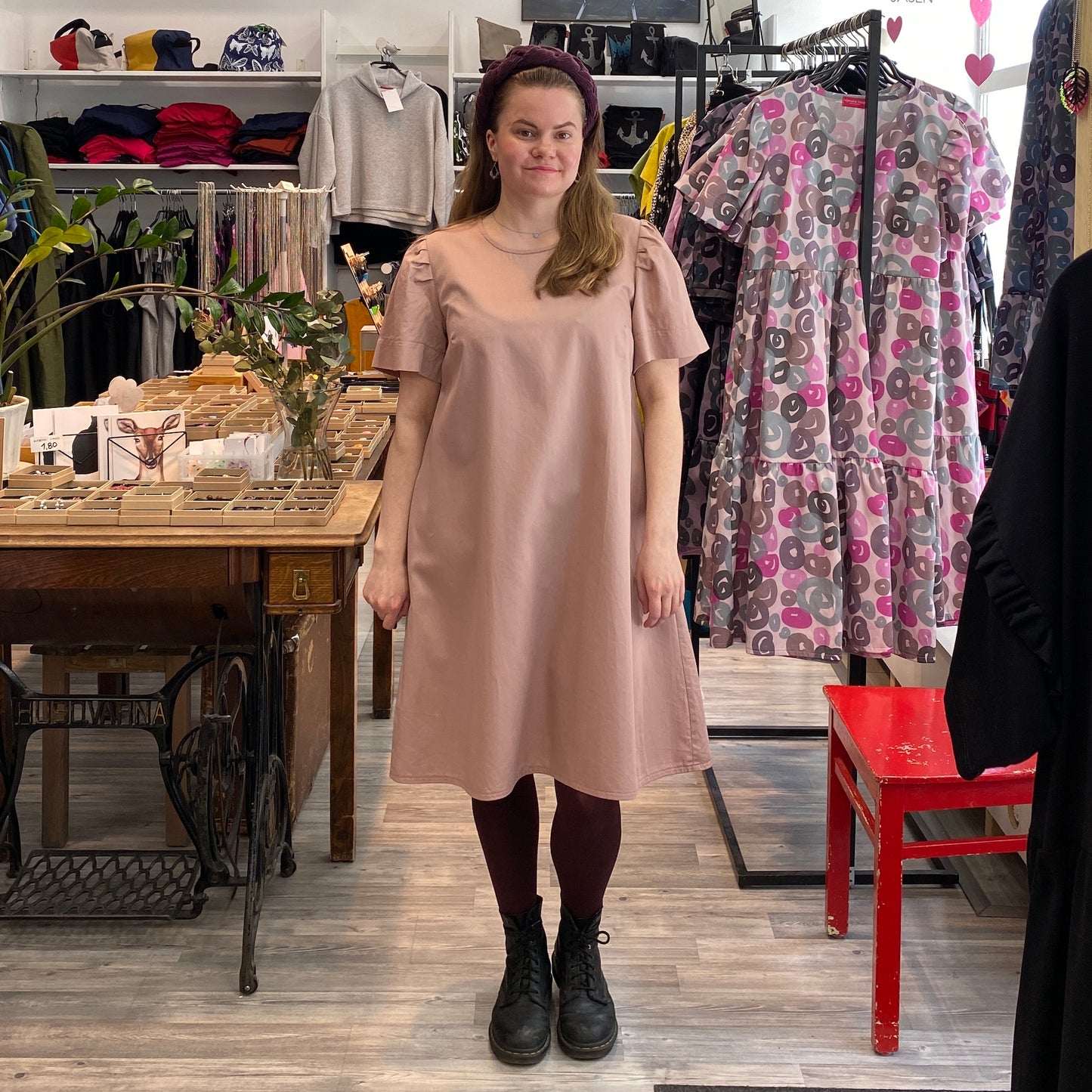 Roosa Dress Old Pink