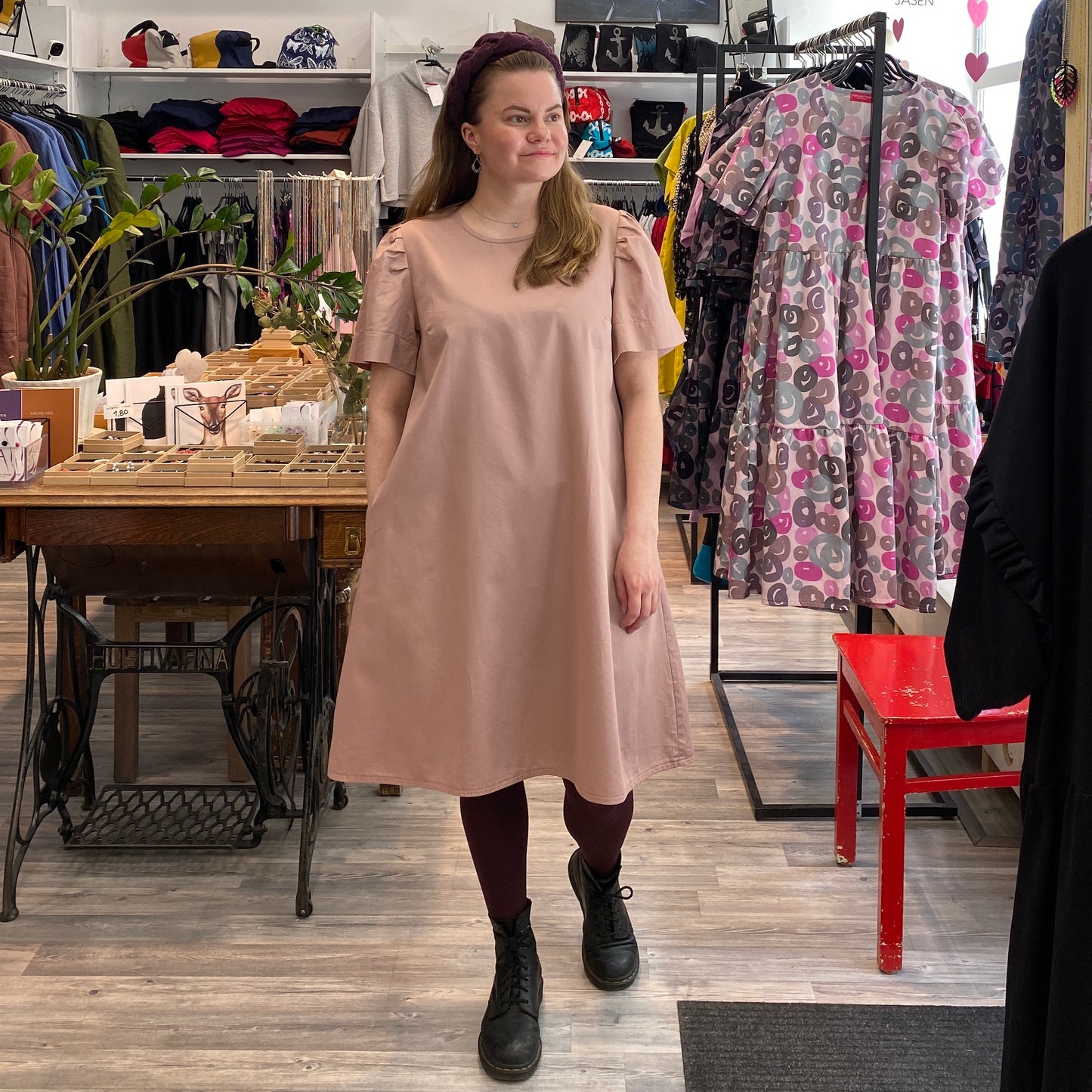Roosa Dress Old Pink