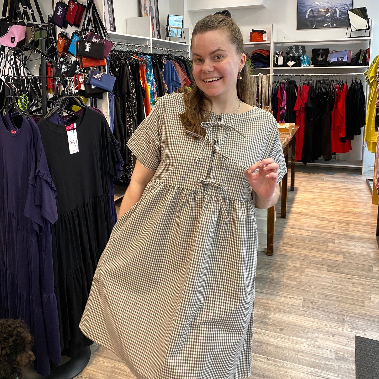 Bow prairie dress
