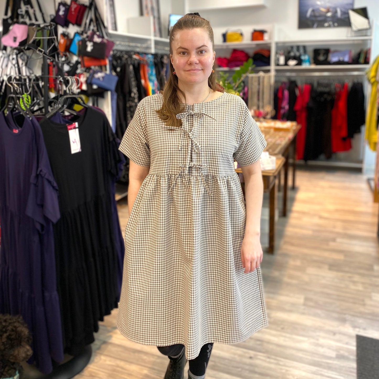 Bow prairie dress
