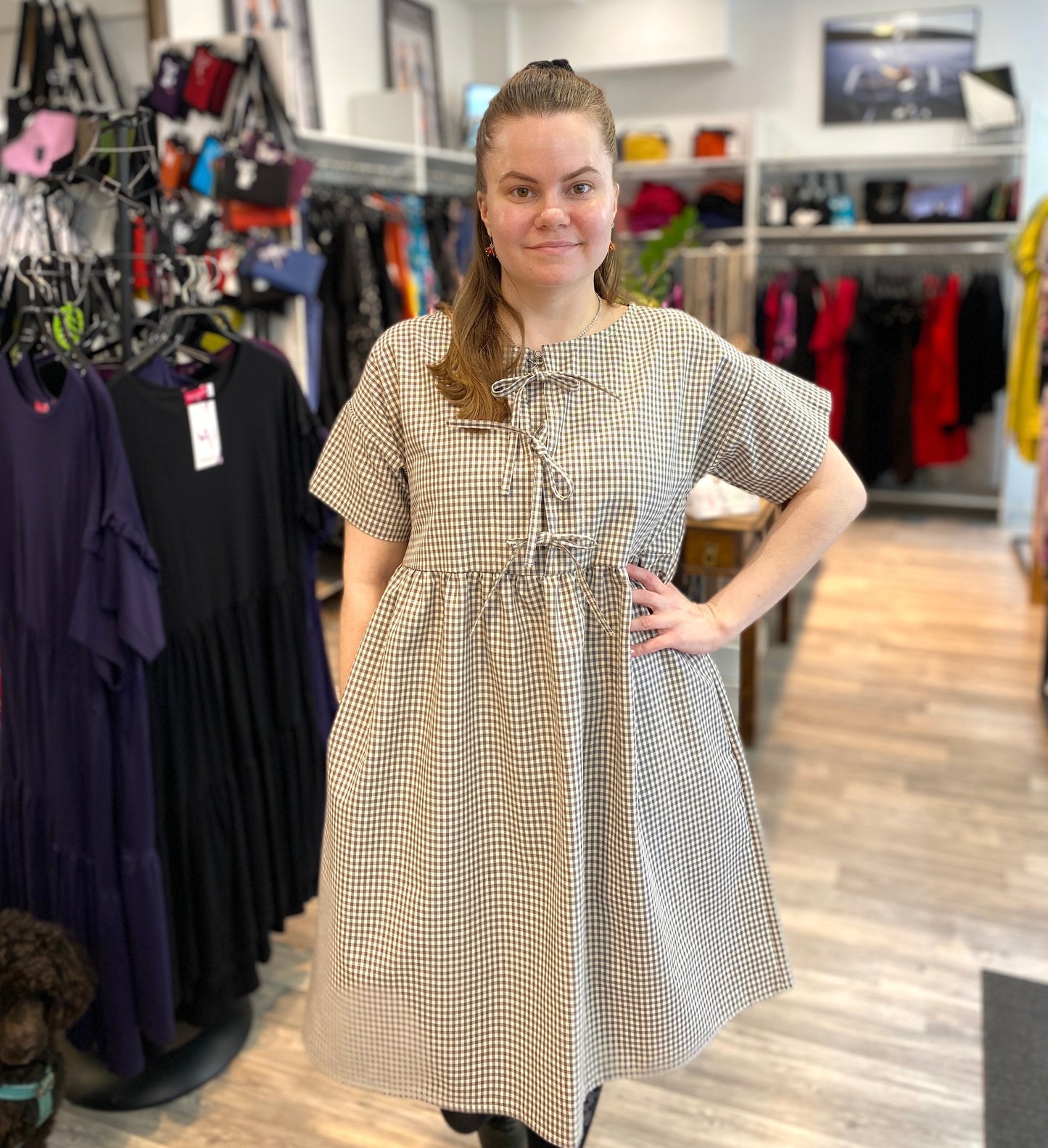 Bow prairie dress