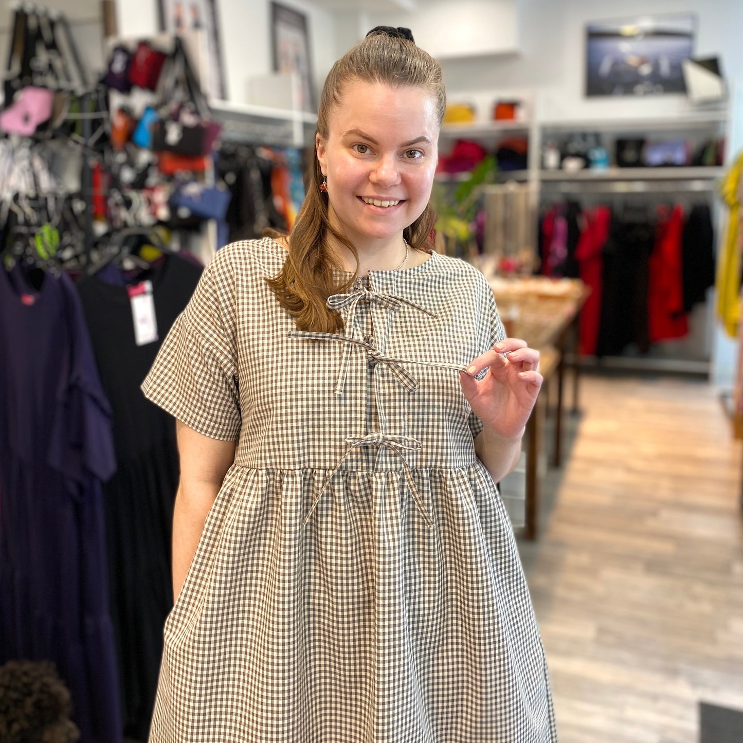 Bow prairie dress
