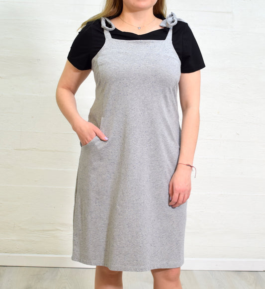 Ella vest dress, grey