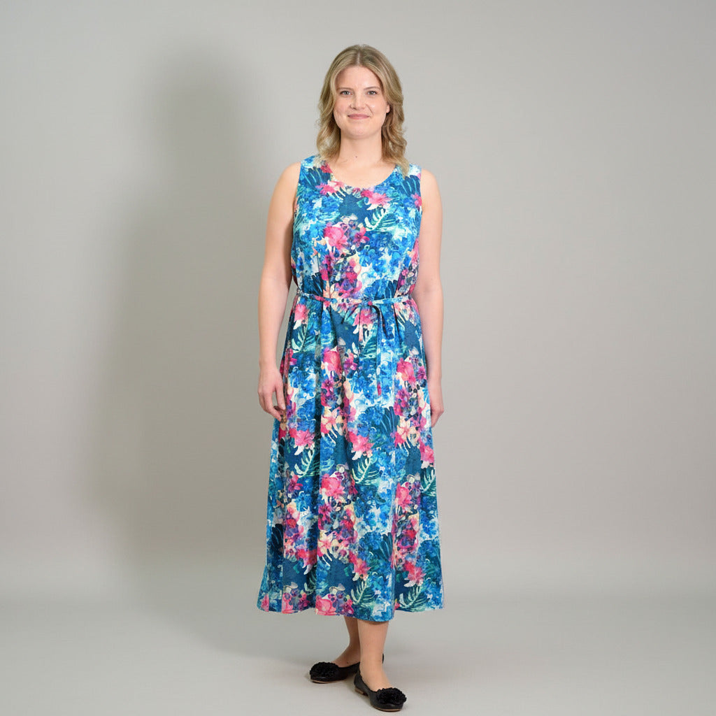 Karoliina dress, blue flower