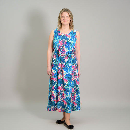 Karoliina mekko, sininen kukka