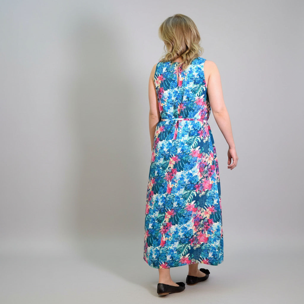 Karoliina dress, blue flower