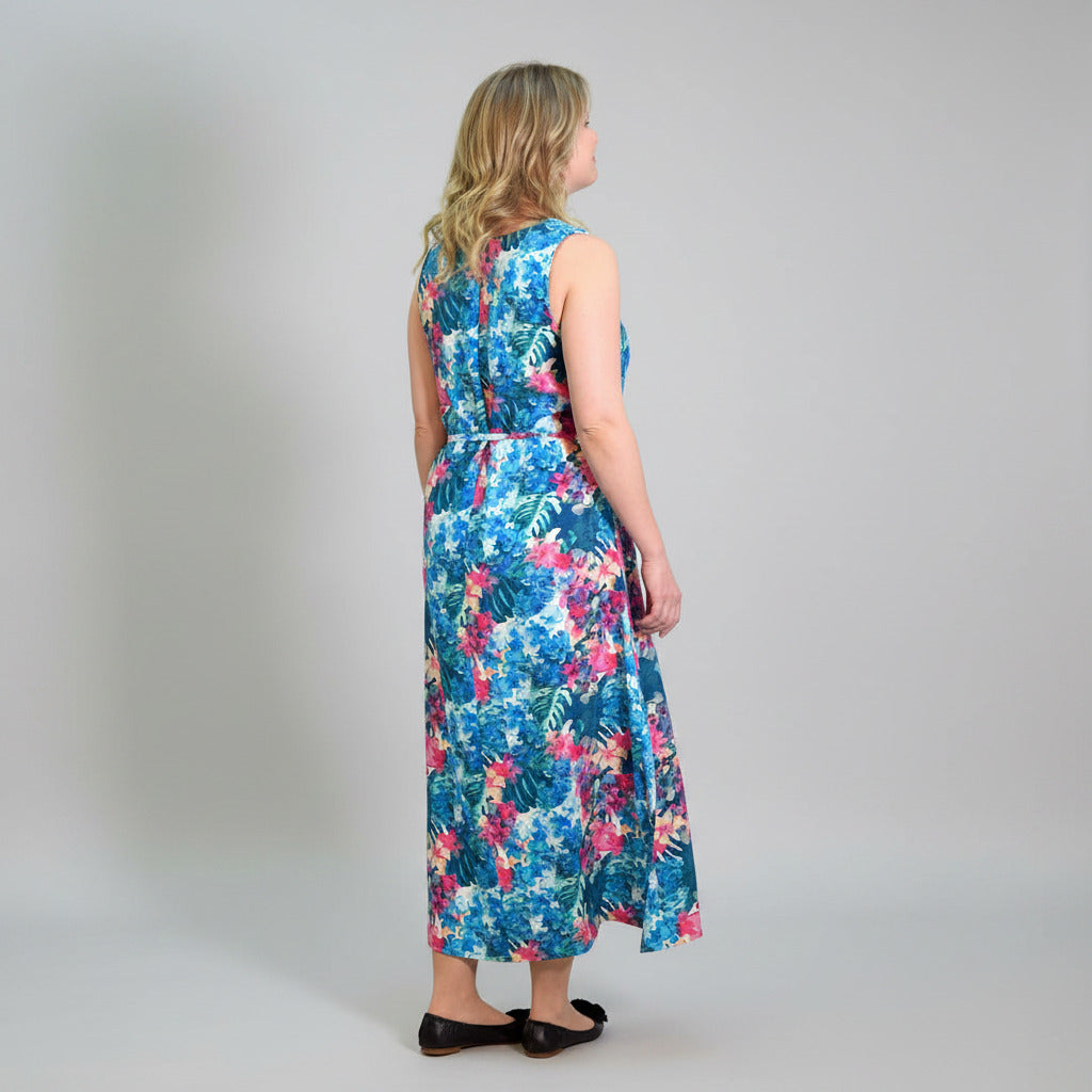 Karoliina dress, blue flower