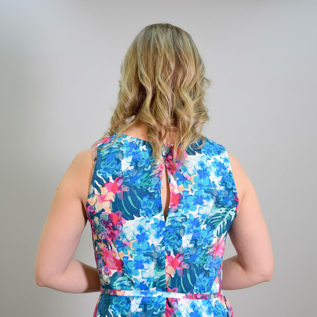 Karoliina dress, blue flower