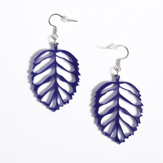 Aleksiina Design Lehti Korvakorut Merensininen 5cm