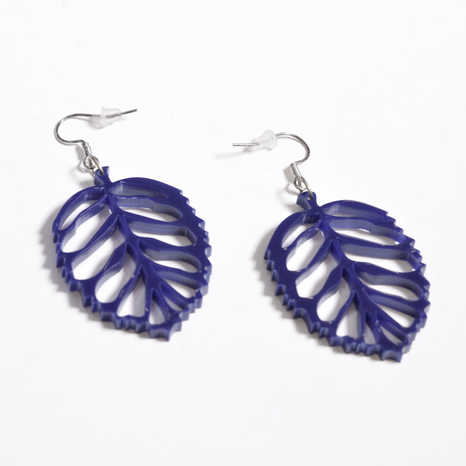 Aleksiina Design Lehti Korvakorut Merensininen 5cm