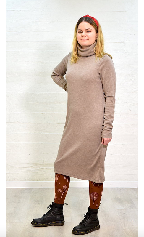 Aleksiina Design Meri Merinovillamekko, beige