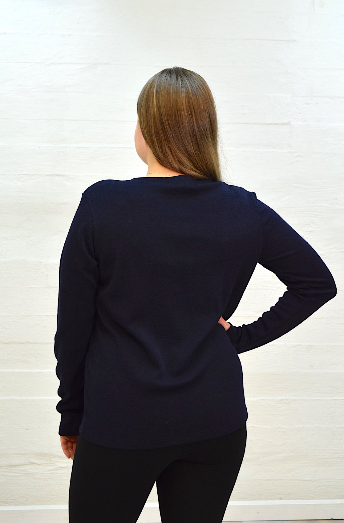 Aleksiina Design villapaita merino, tummansininen