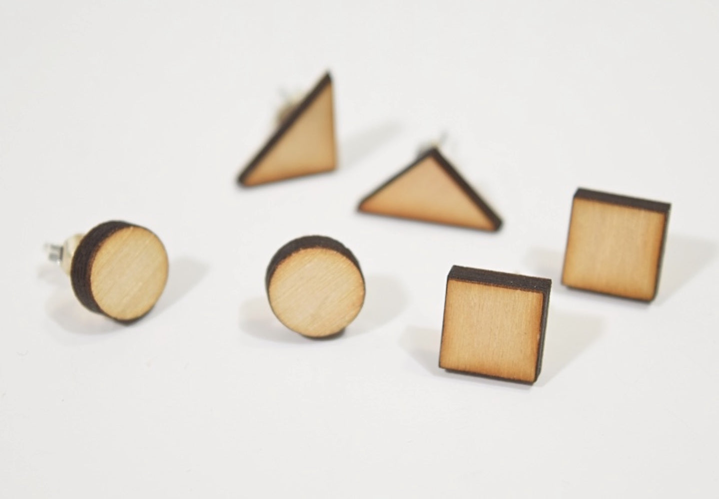 Basic Shape Nappikorvakorut Puuta Ympyrä