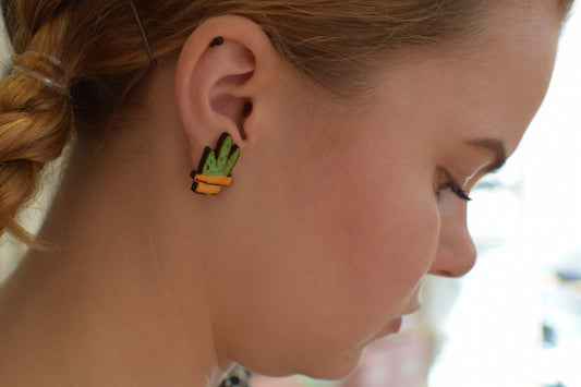 Aleksiina Design Kaktus Mini Nappikorvakoru