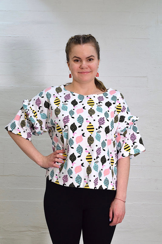 Lily Shirt Lemon, one size