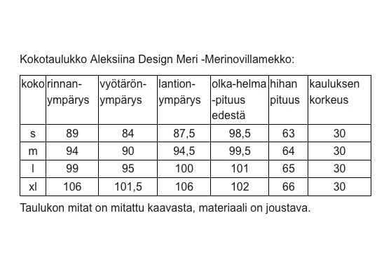 Meri Merinovillamekko, beige