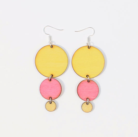 Bubbles Big Rainbow Earrings