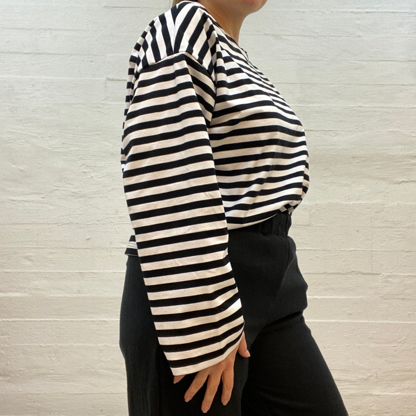 Riina Shirt Black and White