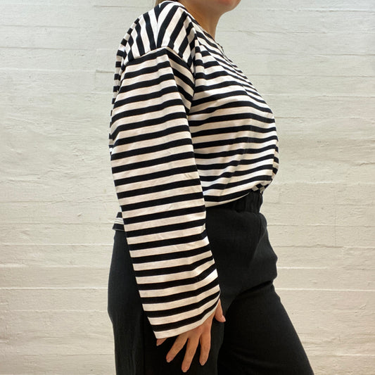 Riina Shirt Black and White
