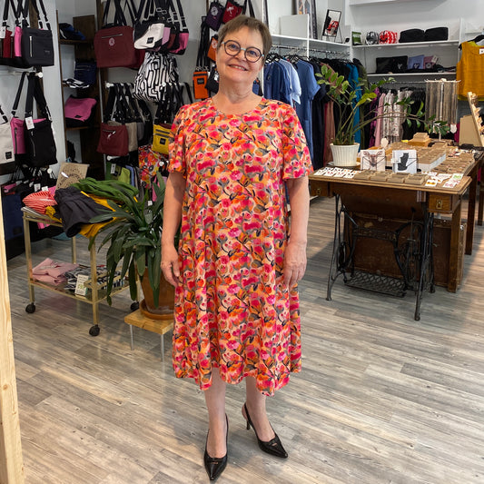Roosa Dress Red