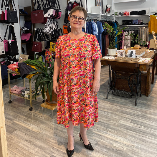Roosa Dress Red